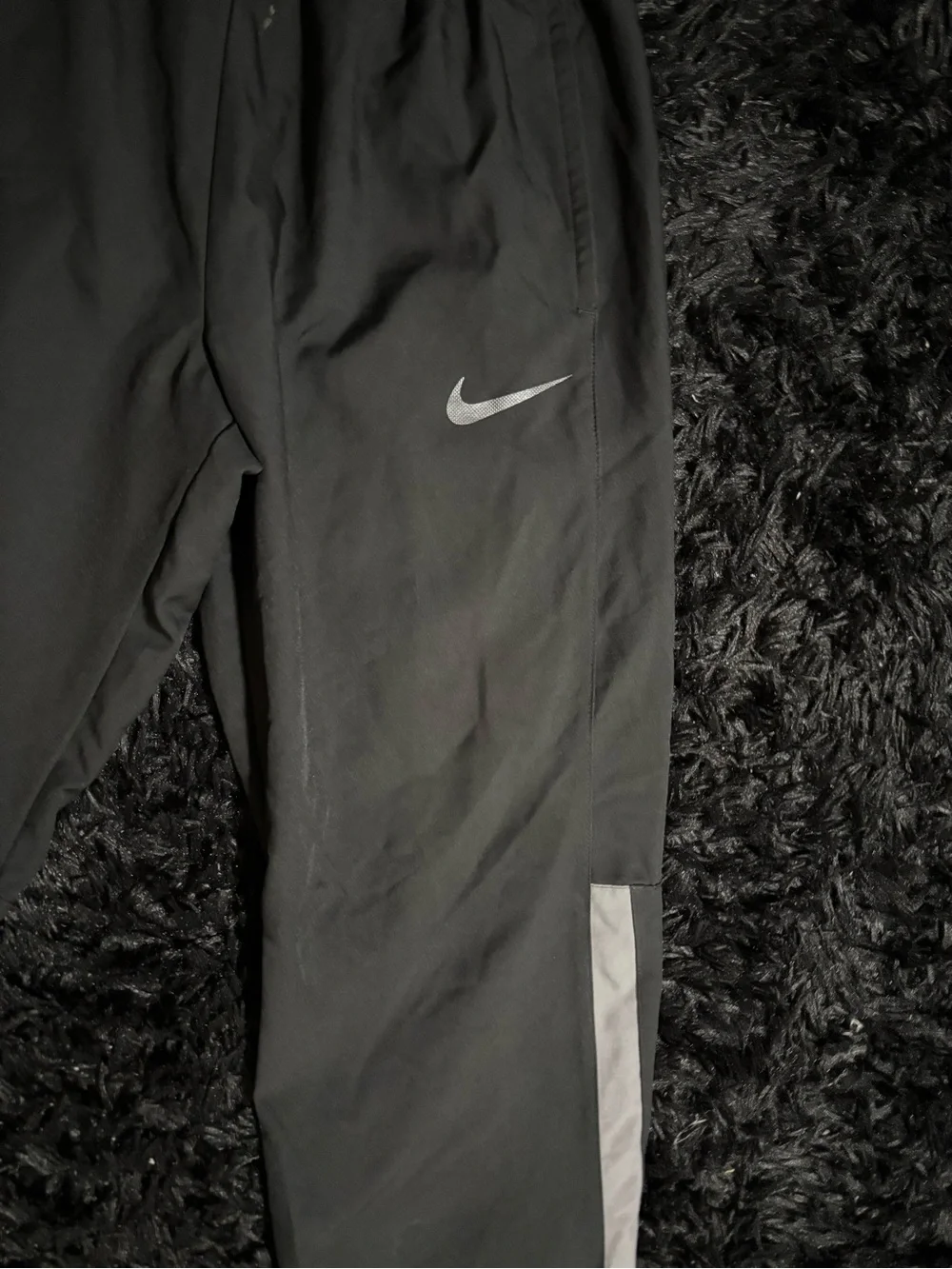 Nike Black & Gray Soccer/Training Track Pants